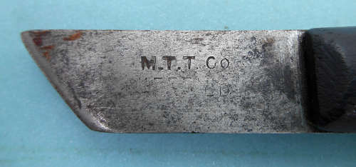 Vintage MTT Co. Carpenters marking knife marked wood handle