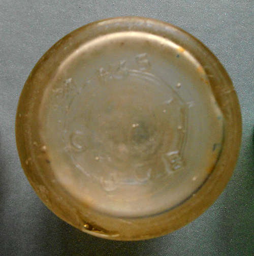 Selection of three vintage glass ink wells