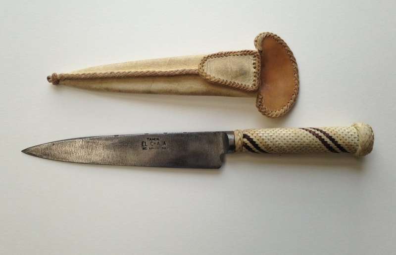 Argentina knife Tandil El Chaja carbon steel fixed blade 