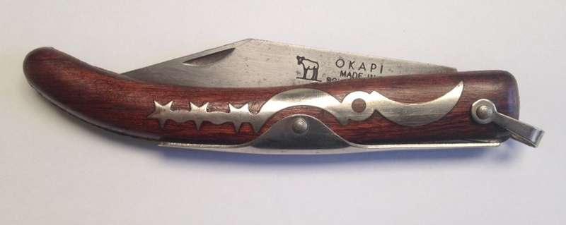 Okapi Pocket knife, Moon and Stars. Made in SA