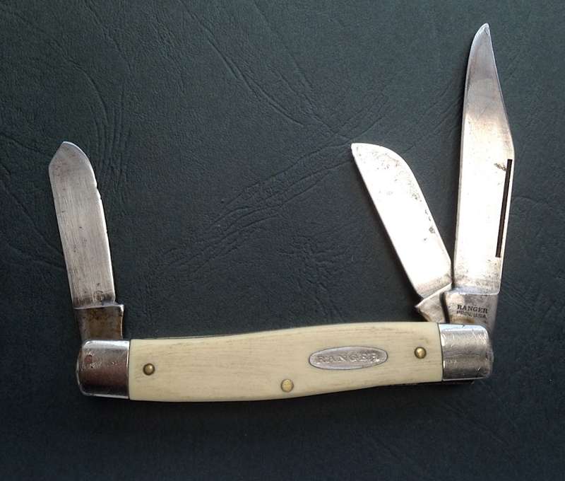 Vintage Ranger Stockman Pocket Knife - Made in the USA