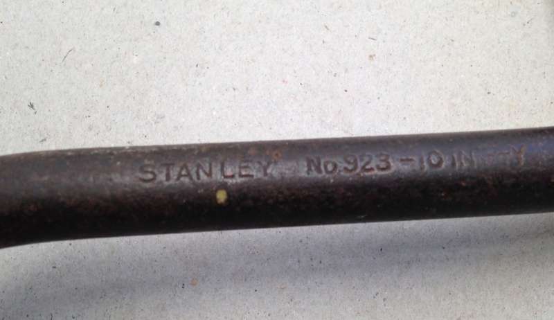 Vintage Stanley 10 inch No 923 Ratcheting Brace Drill