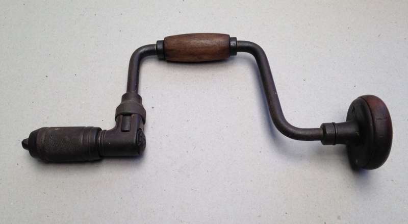 Vintage Stanley 10 inch No 923 Ratcheting Brace Drill