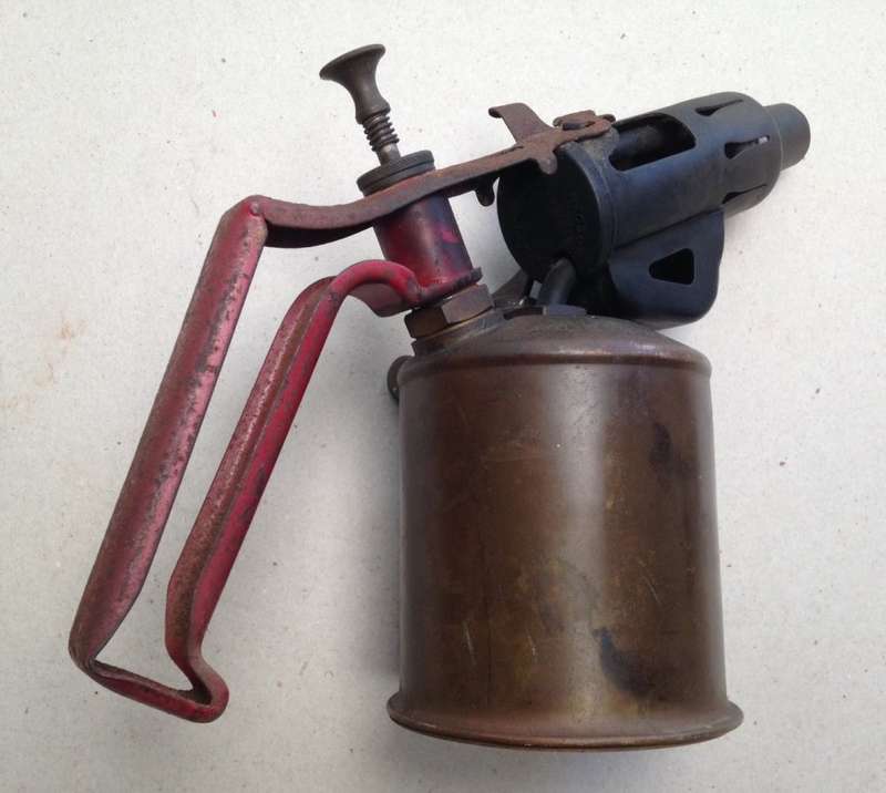 Vintage Optimus No. 411 SN Kerosene Paraffin Brass Blow Torch, Sweden