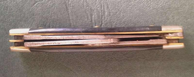 Vintage Imperial Frontier Powder Horn USA stockman knife