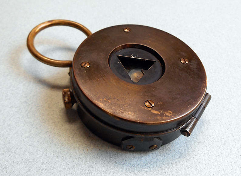British WW1  - 1918 S. Mordan and Co. Brass marching compass.