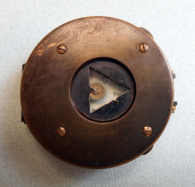 British WW1  - 1918 S. Mordan and Co. Brass marching compass.