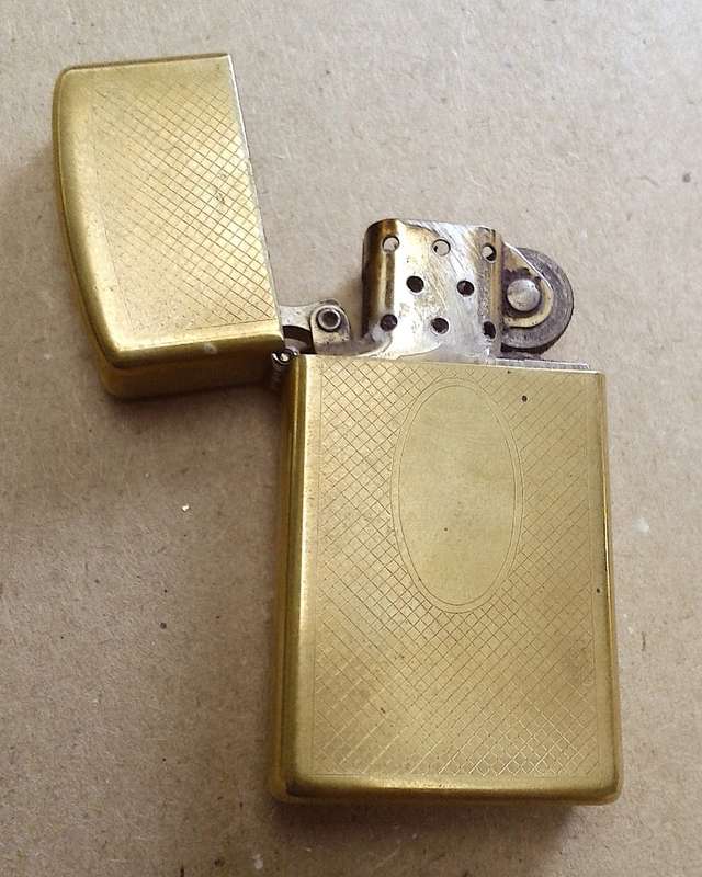 Ladies Brass Zippo Lighter