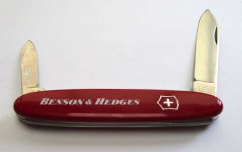 Vintage Swiss army knife, Victorinox with Benson & Hedges Logo
