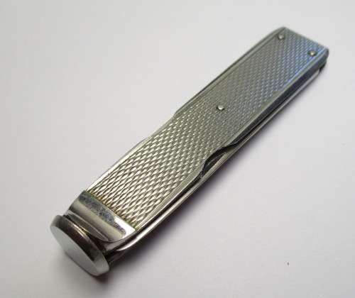 Vintage Eloi Pernet Deco Stainless Steel Pipe Tool, made in France.