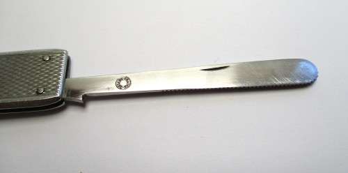 Vintage Eloi Pernet Deco Stainless Steel Pipe Tool, made in France.