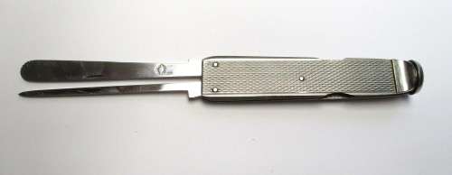 Vintage Eloi Pernet Deco Stainless Steel Pipe Tool, made in France.
