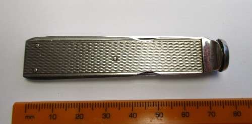 Vintage Eloi Pernet Deco Stainless Steel Pipe Tool, made in France.