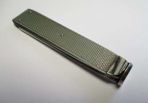 Vintage Eloi Pernet Deco Stainless Steel Pipe Tool, made in France.