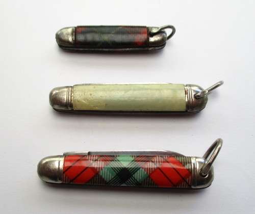 Miniature pocket knife lot - 2 Richards `Lamp Post` knives made in Sheffield England and German made
