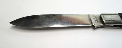 Large Vintage Coke Bottle Jack Knife made by ICEL of Portugal
