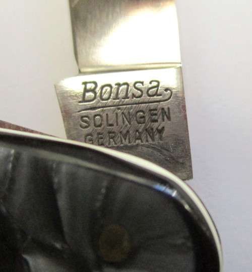 Vintage Bonsa Scout pattern knife , made in Solingen, Germany.