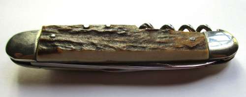 Vintage Bonsa stag handled pocket knife in excellent condition. Solingen, Germany.