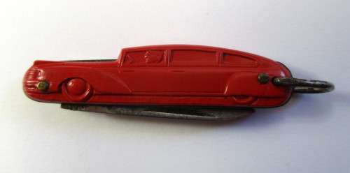 Vintage `Lamppost` Richards Automobile/ Car shaped Pocket knife Keyring knife
