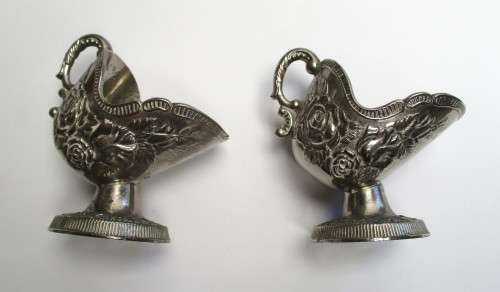 Two vintage Egg cup holders with floral design