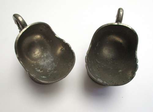 Two vintage Egg cup holders with floral design