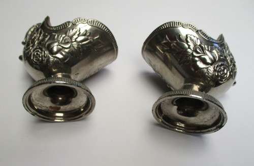 Two vintage Egg cup holders with floral design