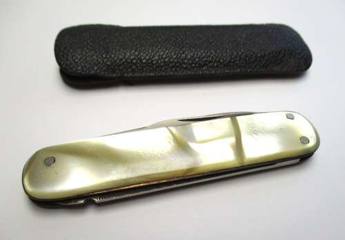 Vintage Mercedes Benz Pocket knife made by Hugo Hoppe in Solingen Germany
