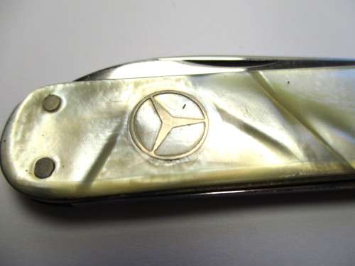 Vintage Mercedes Benz Pocket knife made by Hugo Hoppe in Solingen Germany