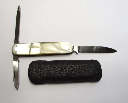 Vintage Mercedes Benz Pocket knife made by Hugo Hoppe in Solingen Germany