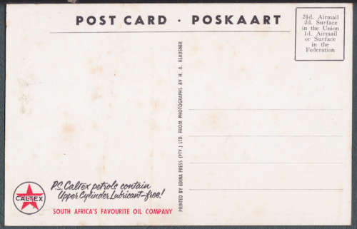 Vintage post card - Birdcage Walk,  East London. Caltex Post card.