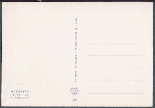Vintage post card -- The Holy Family