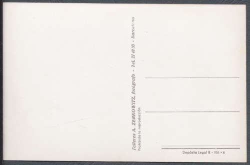 Vintage Post card -- Barcelona - Paseo de Gracia