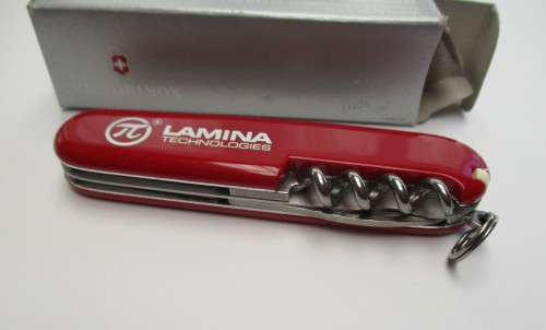 Victorinox Swiss Army Knife -- Boxed Spartan, near mint -- LAMINA Technologies Logo