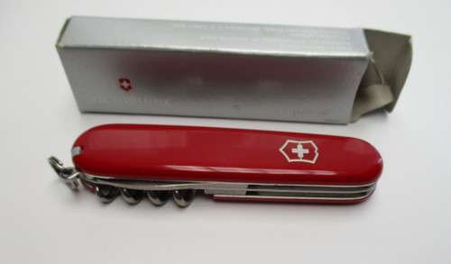 Victorinox Swiss Army Knife -- Boxed Spartan, near mint -- LAMINA Technologies Logo