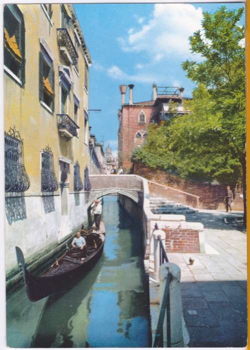 Vintage Post Card - Venice, Toreselle Canal. Italy