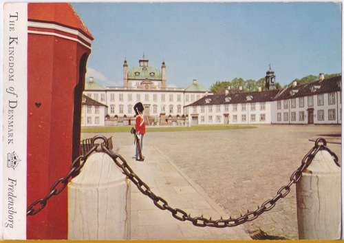 Vintage Post Card - The Kingdom of Denmark, Fredensborg Palace.