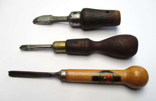 Vintage wood carving, chisel lot