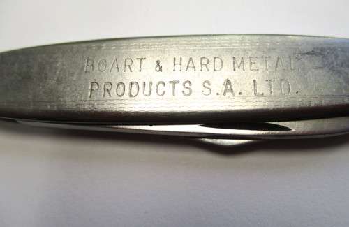 Vintage Pocket knife BOART and Hard Metal Products S.A. L.t.d / ROMAR - JHB. Box 7225