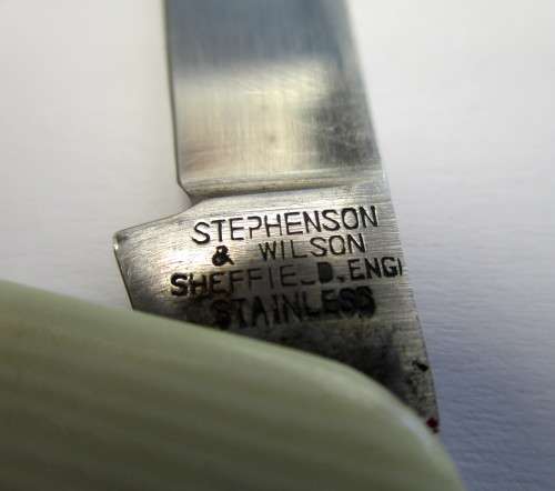 Vintage Sheffield Pocket Knife -- Stephenson & Wilson, England.