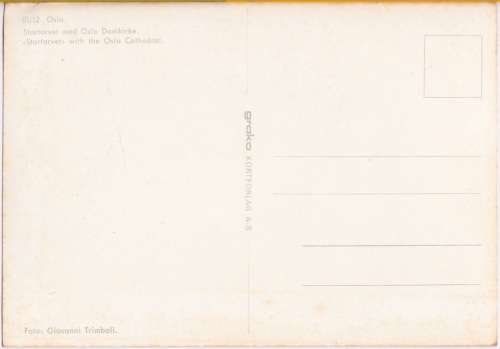 Vintage Postcard -- Norway -- Oslo - Stortorvet with the Oslo Cathedral