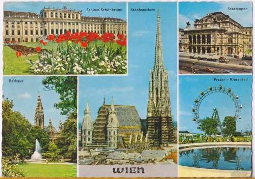 Vintage postcard -- Vienna