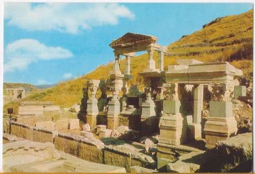 Vintage Postcard -- Turkey - Ephesus, Nymphaeum Traijani