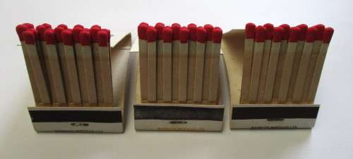 Vintage match books - Rolls Royce `Silver Ghost` &  Morgan `Aero`