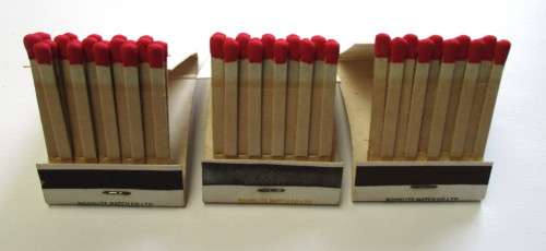 Vintage match books - Rolls Royce `Silver Ghost` &  Morgan `Aero`