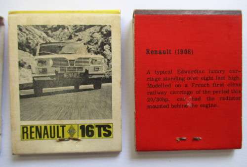 Vintage Match books - Automobile / car relate --- Renault