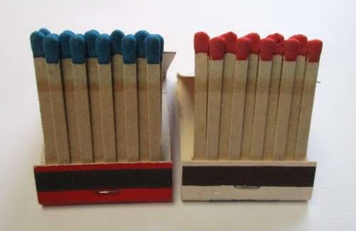 Vintage Match books -- Automobile related - Singer Voiturette 1904 & Mercer 1913
