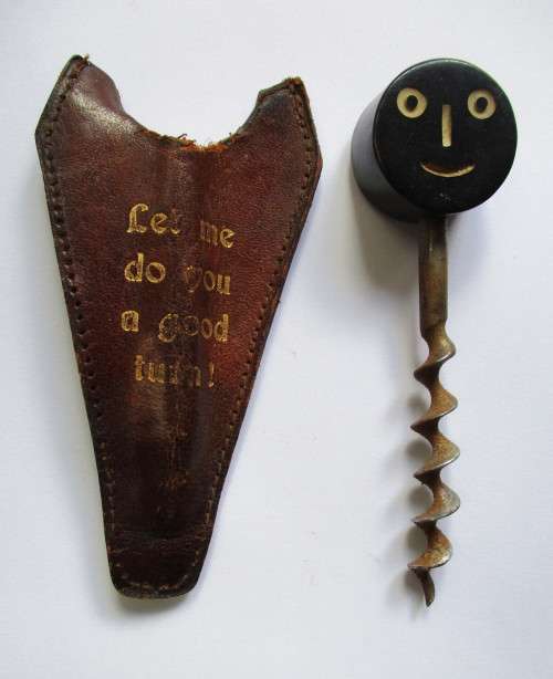 Vintage Cork screw - `Let Me Do You A Good Turn`