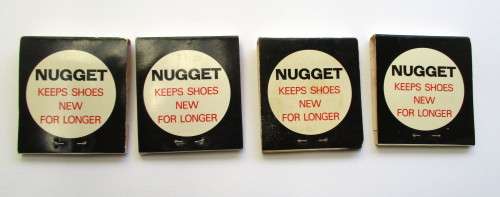 Nugget Shoe Polish Matchbook / matches - unused
