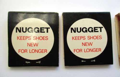 Nugget Shoe Polish Matchbook / matches - unused