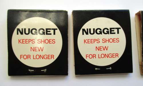 Nugget Shoe Polish Matchbook / matches - unused